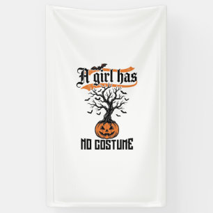 Halloween Girl No Costume Vintage Pumpkin_1 Banner