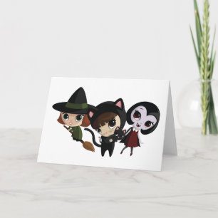 Halloween Girls Card