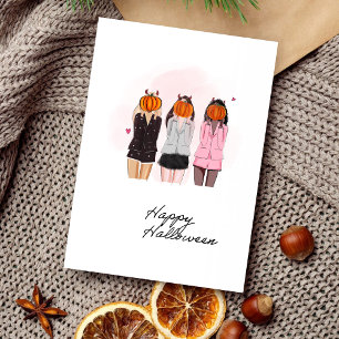Halloween girls invitation