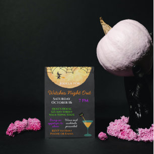 Halloween Girls Night Out Invitation