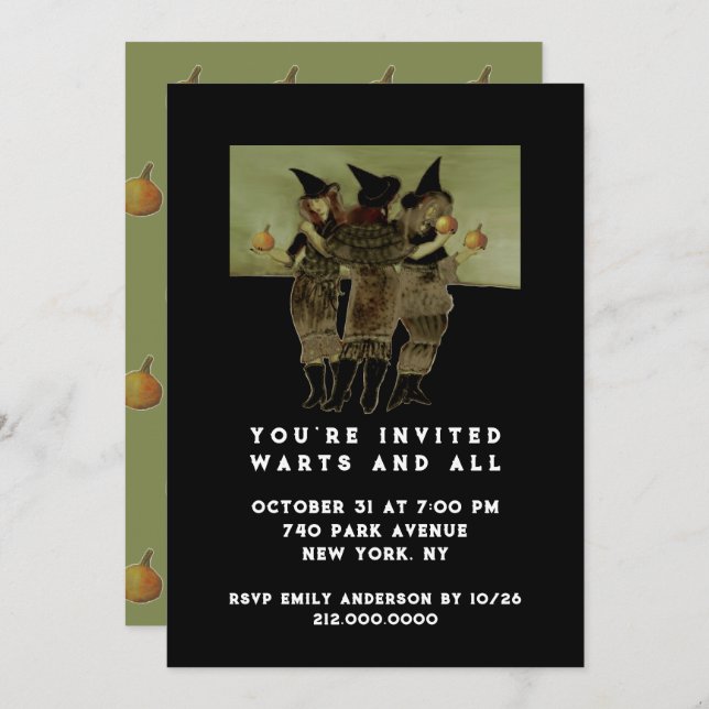 Halloween Girls Night Out Invitation (Front/Back)