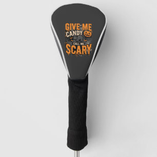 Halloween Give Me Candy Scary Cat Golf Head Cover