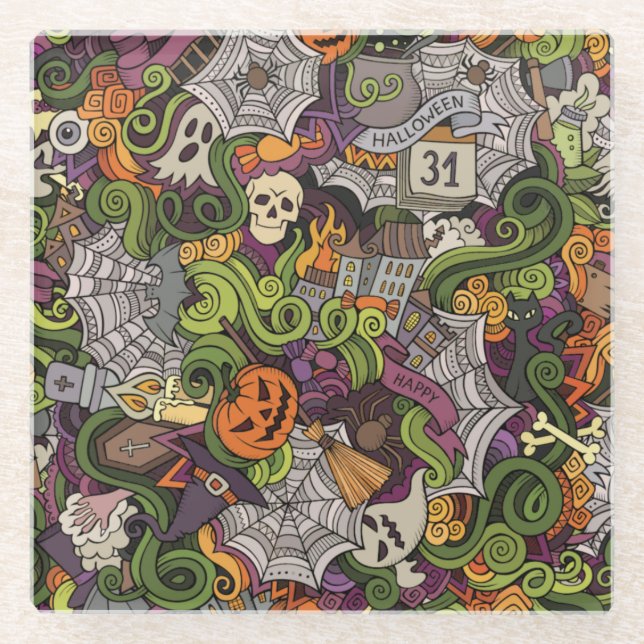 Halloween Glass Coaster (Front)