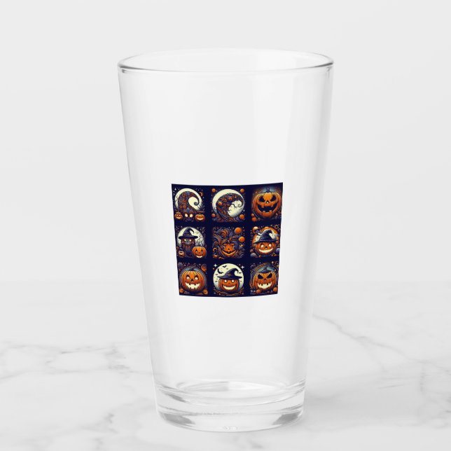 Halloween Glass Cup (Front)
