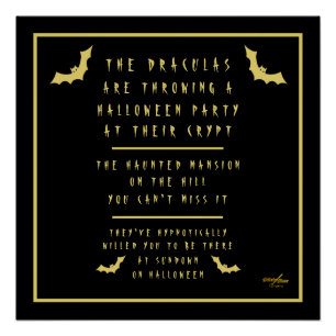 Halloween Glossy Poster dsignd by Poet Adiela Akoo