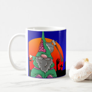 Halloween Gnome Axe Murderer Coffee Mug, Cup