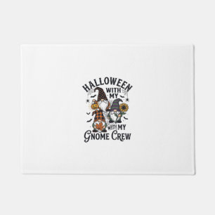 Halloween Gnome Crew Vintage Engraving Shirt_1 Doormat