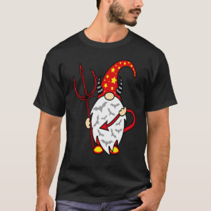 Halloween Gnome Devil with Trident and Long Devil' T-Shirt