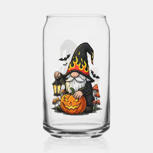 Halloween Gnome Drinkware Set Can Glass