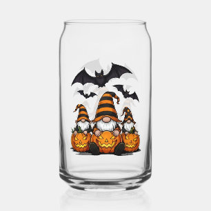 Halloween Gnome Drinkware Set Can Glass