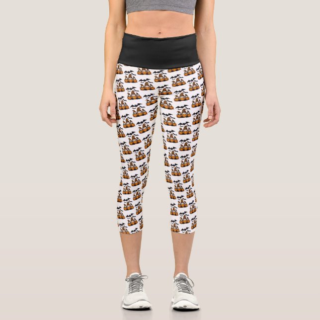 Halloween Gnome High Waisted Capris (Front)