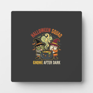 Halloween Gnome Midnight Mischief Plaque