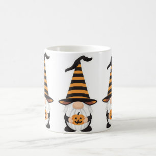 Halloween Gnome Mug Cute Pumpkin Coffee Cup
