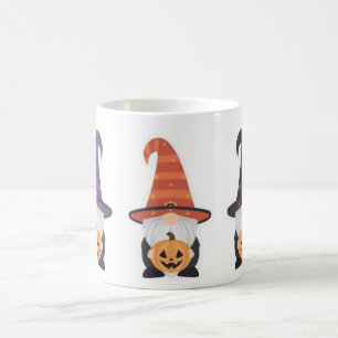 Halloween Gnome Mug Cute Pumpkin Coffee Cup