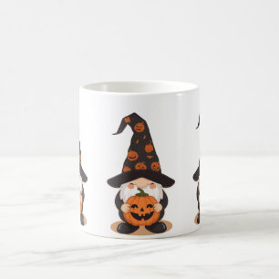Halloween Gnome Mug Cute Pumpkin Coffee Cup
