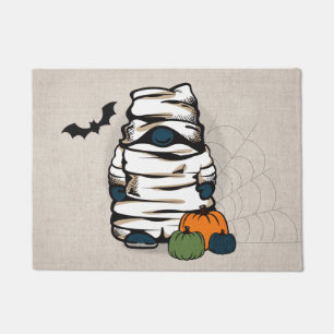 Halloween Gnome Mummy Doormat