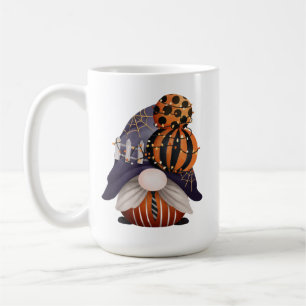 Halloween Gnome Purple & Orange Coffee Mug