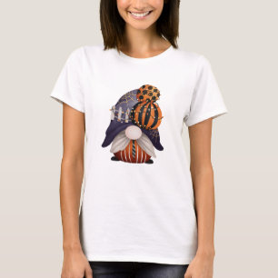Halloween Gnome Purple & Orange T-Shirt