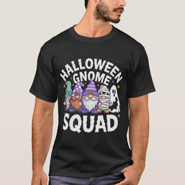 Halloween Gnome Squad Family T-Shirt (Front)