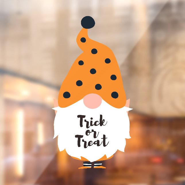 Halloween Gnome Window Cling (Sheet 2)