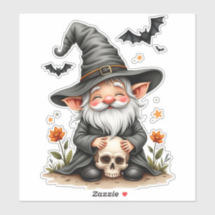 Halloween Gnome with Skull
