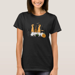 Halloween Gnomes Black Cat Halloween Gnome Truck P T-Shirt