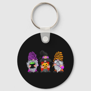 Halloween Gnomes Cute Autumn Pumpkin Fall Fun Holi Key Ring