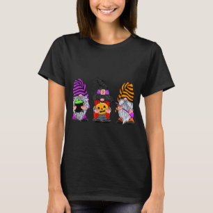 Halloween Gnomes Cute Autumn Pumpkin Fall Fun Holi T-Shirt