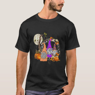 Halloween Gnomes Cute Autumn Pumpkin Fall Funny Co T-Shirt