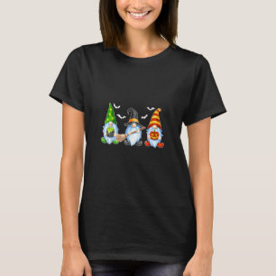 Halloween Gnomes Cute Autumn Pumpkin Fall Holiday T-Shirt