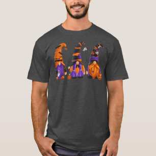 Halloween Gnomes Cute Autumn Pumpkin Fall Holiday  T-Shirt