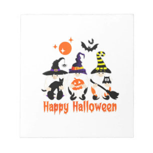 Halloween Gnomes Cute Autumn Pumpkin Fall Notepad