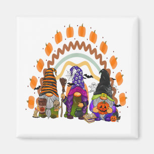 Halloween Gnomes Cute Witch Gnome Thanksgiving Fal Magnet