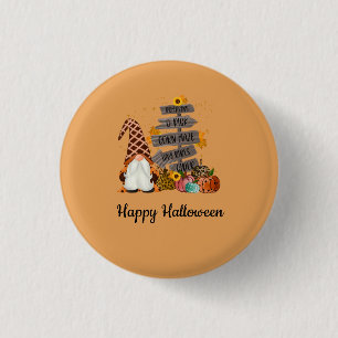 Halloween Gnomes, Fall, Pumpkins, Halloween Party 3 Cm Round Badge