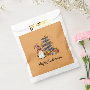 Halloween Gnomes, Fall, Pumpkins, Halloween Party  Favour Bag