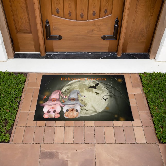 Halloween Gnomes Full Moon Family Doormat (Outdoor)