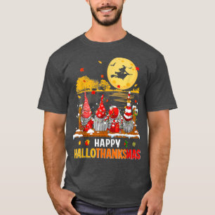 Halloween Gnomes Happy Fall Holiday Thanksgiving C T-Shirt
