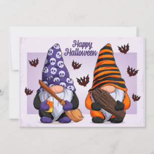 Halloween Gnomes  Holiday Card