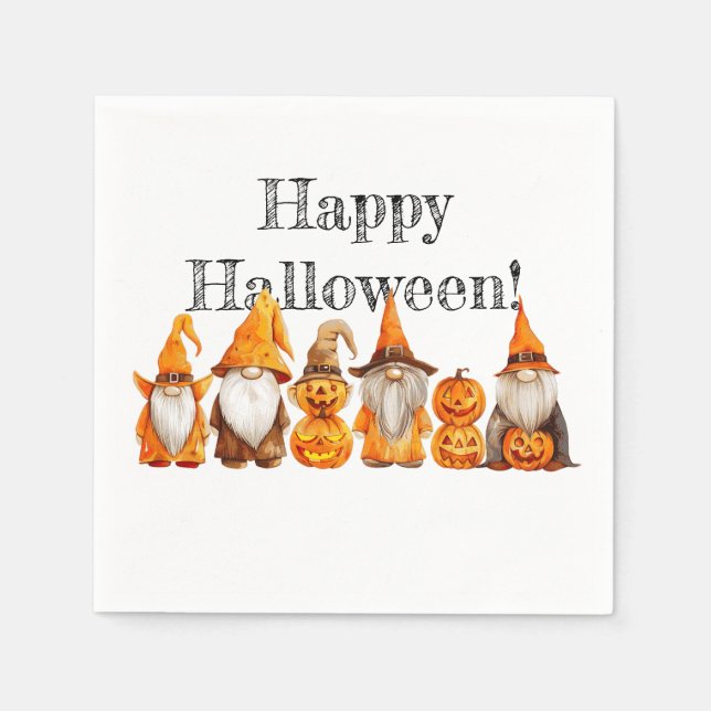 Halloween Gnomes Napkin (Front)