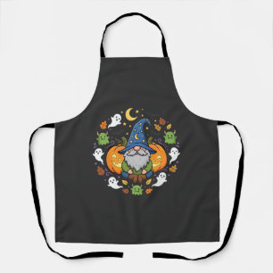 Halloween Gnomes Pumpkin Magic Design Apron