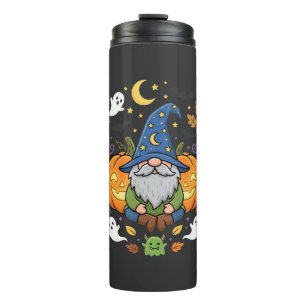 Halloween Gnomes Pumpkin Magic Design Thermal Tumbler