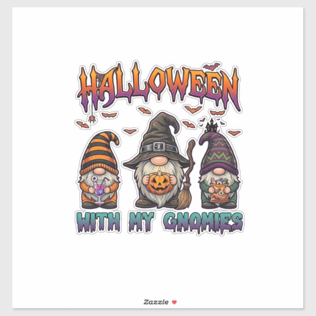 Halloween Gnomies Three Gnomes Witch Hat Pumpkin_1 (Sheet)