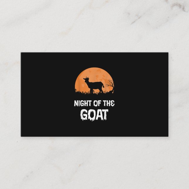 Halloween Goat Costume Gift Enclosure Card (Front)