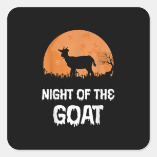 Halloween Goat Costume Gift Square Sticker
