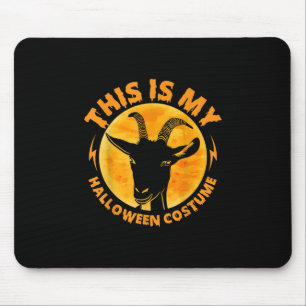 Halloween Goat Costumes Funny Goat Farming Farmer Mouse Pad