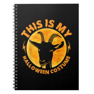 Halloween Goat Costumes Funny Goat Farming Farmer Notebook