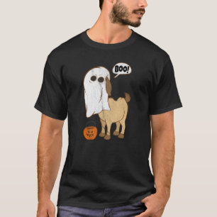 Halloween Goat Ghost Costume Cute Boo Goat Tee