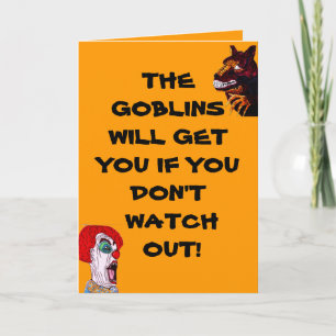 HALLOWEEN GOBLINS  card