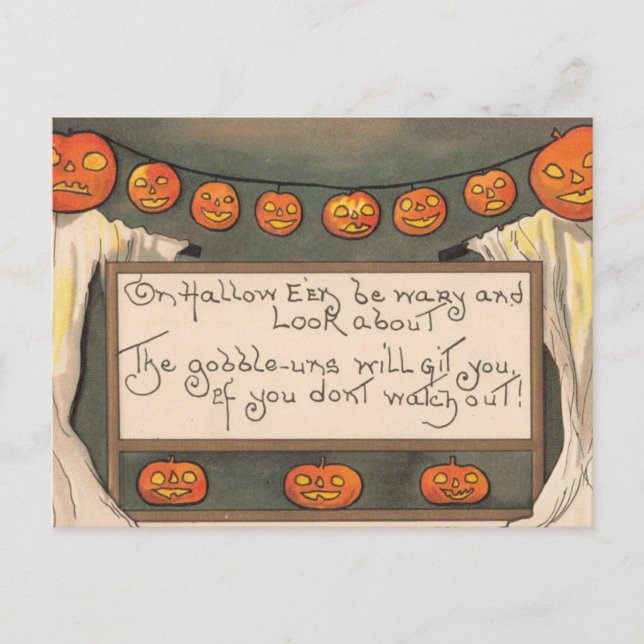 Halloween Goblins Postcard (Front)