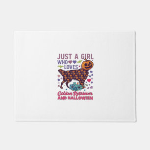 Halloween Golden Retriever_1 Doormat